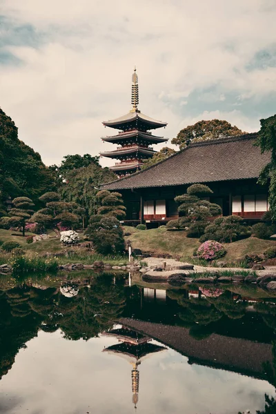 Garten Sensoji Tempel Tokio Japan — Stockfoto