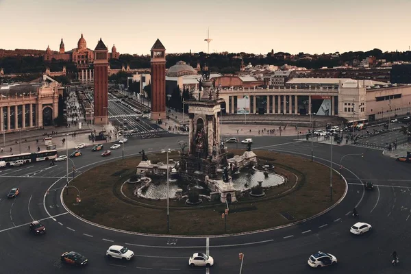 Rond-point Placa Espanya à Barcelone — Photo