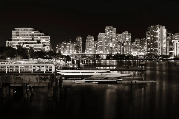 Vancouver cidade noite — Fotografia de Stock