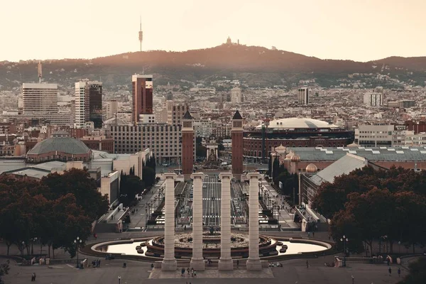 Punkt Orientacyjny Placa Espanya Barcelonie Hiszpania — Zdjęcie stockowe