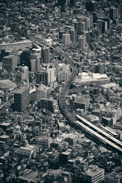 Tóquio Vista Para Telhado Urbano Fundo Japão — Fotografia de Stock