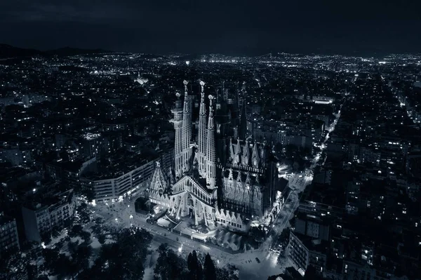 Sagrada Familia havadan görünümü — Stok fotoğraf