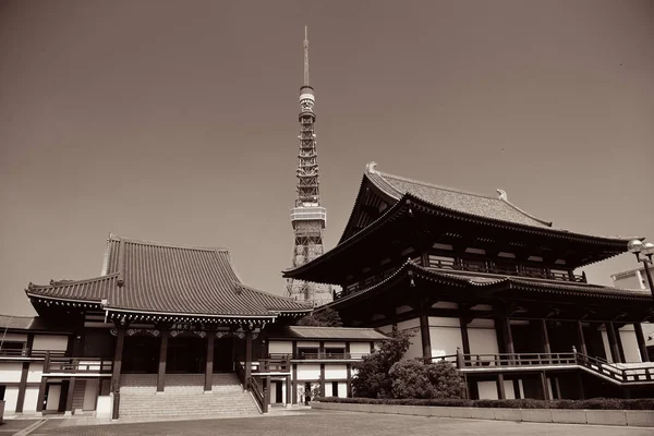 Tour Tokyo Temple Comme Point Repère Ville Japon — Photo