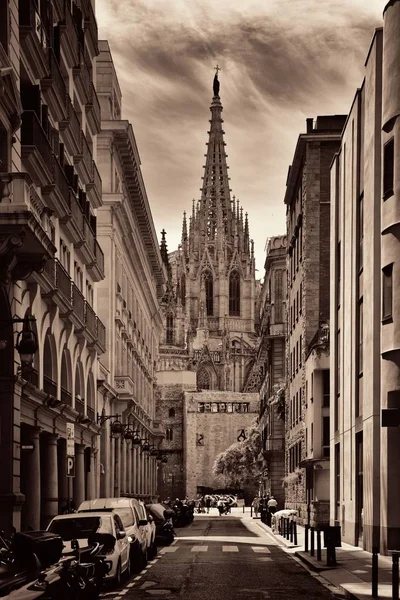 Καθεδρικός Ναός της Βαρκελώνης, στη γοτθική συνοικία — Φωτογραφία Αρχείου