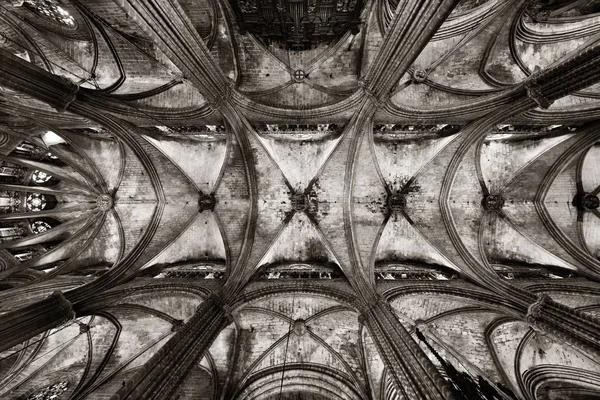 Basilica Santa Maria Del Mar Closeup Barcelona Spain — Stock Photo, Image
