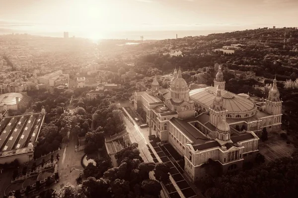 National Art Museum i Katalonien antenn — Stockfoto