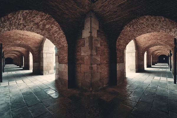 Montjuic фортеця — стокове фото