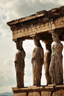 Yunanistan 'ın Atina kentindeki Akropolis kentindeki Echtheion Tapınağı.