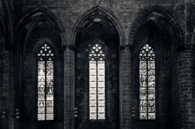 Barselona İspanya 'da Santa Maria del Mar Bazilikası