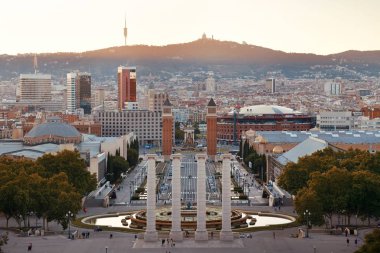 İspanya Barselona 'daki Placa Espanya