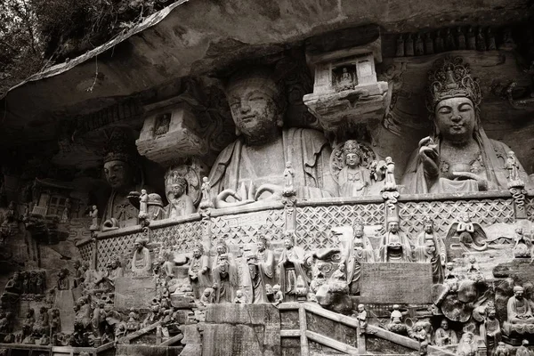 大祖石刻是中国重庆郊区的世界遗产 — 图库照片