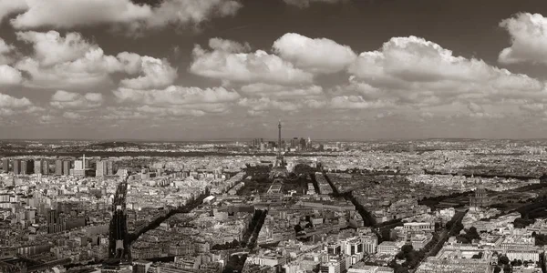 Pariser Dachpanorama Mit Eiffelturm Und Stadtsilhouette — Stockfoto