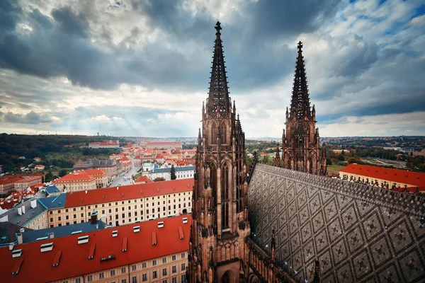 Prags Slott Med Saint Vitus Katedralen Tjeckien — Stockfoto