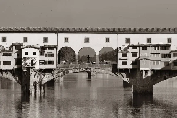 Ponte Vecchio Sobre Río Arno Florencia Italia —  Fotos de Stock