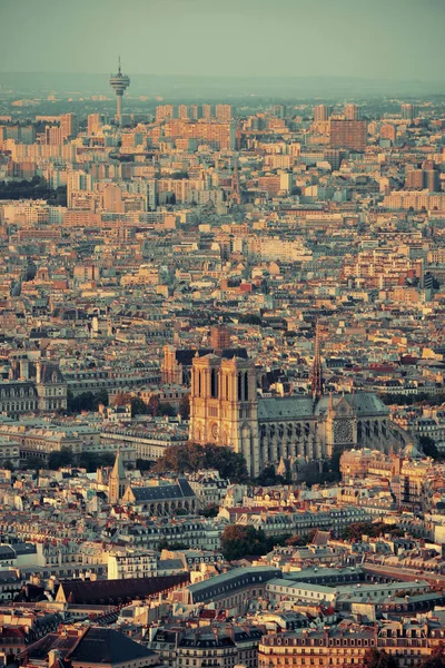 Vista Azotea París Atardecer —  Fotos de Stock