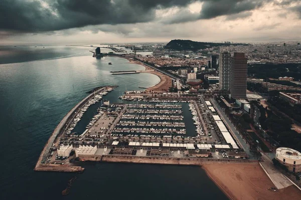 Uitzicht Kust Van Barcelona Spanje — Stockfoto