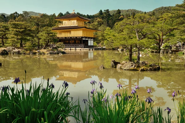 Temple Kinkaku Avec Bâtiment Historique Kyoto Japon — Photo