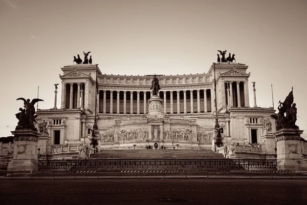 Narodowy Pomnik Wiktora Emanuela Lub Vittoriano Piazza Venezia Rzym Włochy — Zdjęcie stockowe
