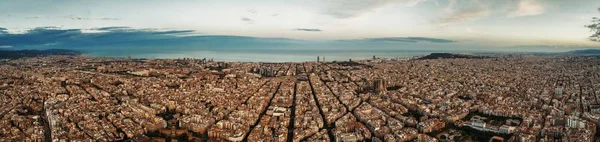 Vista Aérea Del Horizonte Barcelona Con Edificios España —  Fotos de Stock