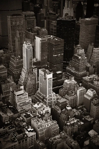 Midtown Skyscraper Buildings Rooftop View New York City — Stock Photo, Image