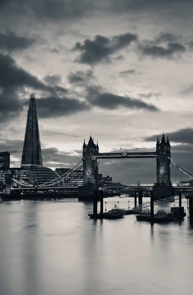 Shard Tower Bridge Thames River London — Stock Photo, Image