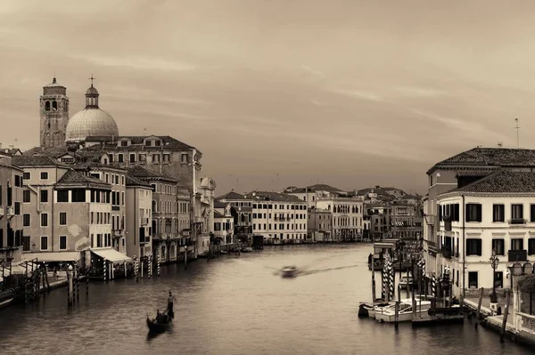 Vista Del Gran Canal Venecia Con Edificios Históricos Italia — Foto de Stock