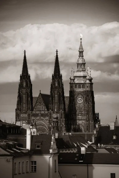 Prágai Vár Szent Vitus Katedrálissal Csehországban — Stock Fotó