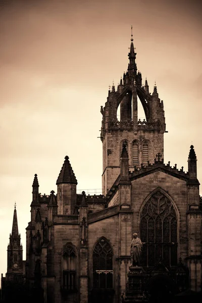 Giles Cathedral Als Berühmtes Wahrzeichen Von Edinburgh Großbritannien — Stockfoto