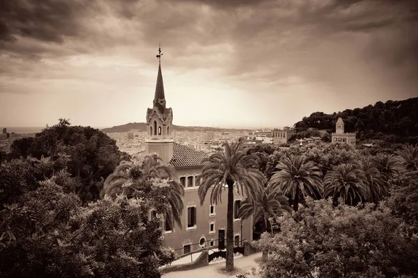 Park Guell Ett Arkitekturmästerverken Antoni Gaudi Barcelona Spanien — Stockfoto