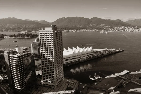 Vista Panorâmica Vancouver Com Arquitetura Urbana Skyline Cidade — Fotografia de Stock