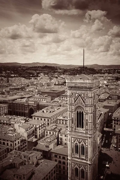 Duomo Santa Maria Del Fiore Çan Kulesi Şehir Manzarası Floransa — Stok fotoğraf