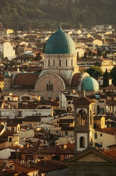 Grande Synagogue Florence Tempio Maggiore Parmi Les Bâtiments Italie — Photo