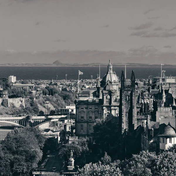 Vista Para Telhado Cidade Edimburgo Com Arquiteturas Históricas Reino Unido — Fotografia de Stock