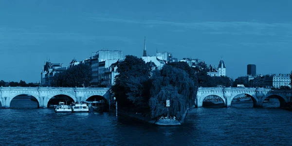River Seine Historical Architecture Ile Cite Paris Γαλλία — Φωτογραφία Αρχείου