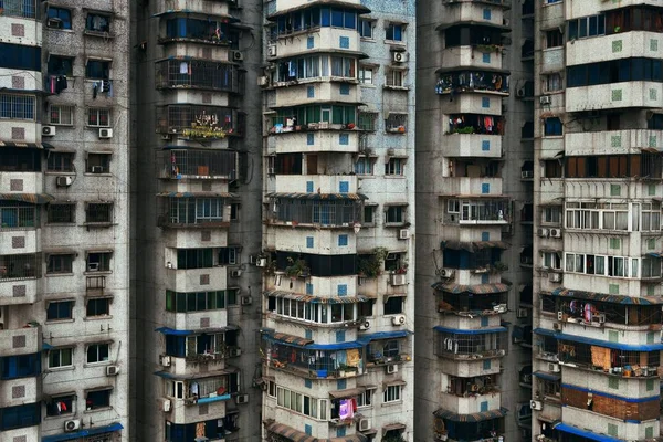 Edifícios Residenciais Urbanos Chongqing China — Fotografia de Stock