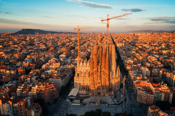 Bazylika Sagrada Familia Barcelona Hiszpania — Zdjęcie stockowe