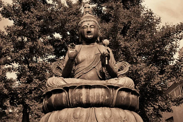 Buddha Statue Sensoji Tempel Tokio Japan — Stockfoto