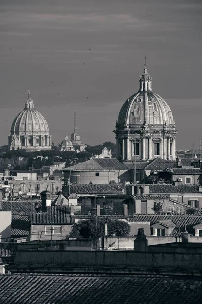 Vista Sul Tetto Roma Architettura Storica Skyline Della Città Italia — Foto Stock