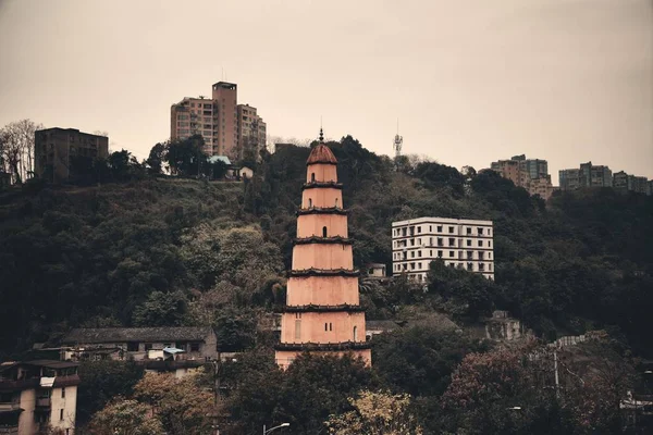 Pagode Tradicional Chinês Chongqing China — Fotografia de Stock