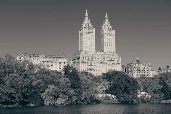 Őszi Központi Park Épületek Midtown Manhattan New York City — Stock Fotó