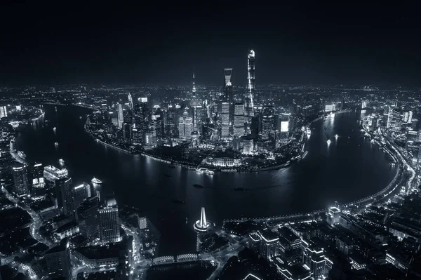 푸둥의 중국의 위에서 내려다 보이는 — 스톡 사진