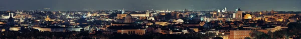 Roma Vista Panoramica Panoramica Con Skyline Architettura Antica Italia Notte — Foto Stock