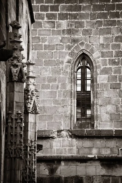 Staré Budovy Gotické Čtvrti Barceloně Španělsko — Stock fotografie