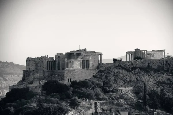 Acrópolis Ruinas Históricas Cima Montaña Atenas Grecia — Foto de Stock