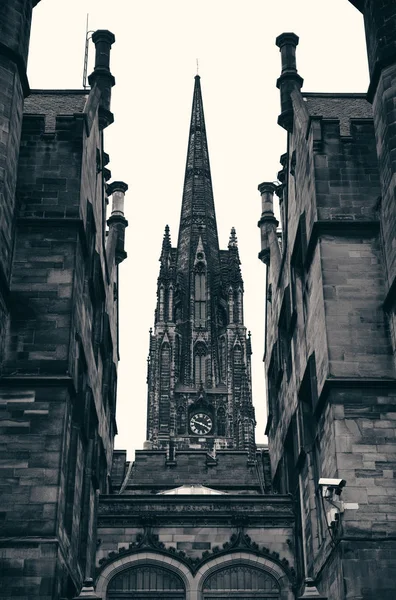 Historische Architektur Der Universität Edinburgh Nahaufnahme — Stockfoto