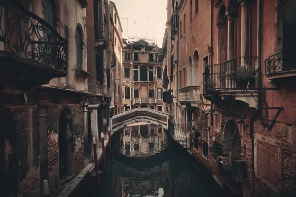 Venice Canal View Historical Buildings Italy — Stock Photo, Image