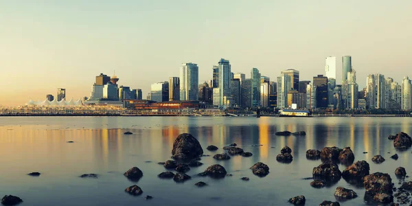 Vancouver Centrum Met Stedelijke Gebouwen Waterfront — Stockfoto