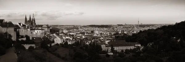 Praga Vista Panorâmica Telhado Com Edifícios Históricos Panorama República Checa — Fotografia de Stock