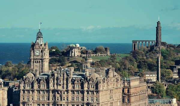Vista Azotea Edimburgo Con Arquitecturas Históricas Reino Unido — Foto de Stock