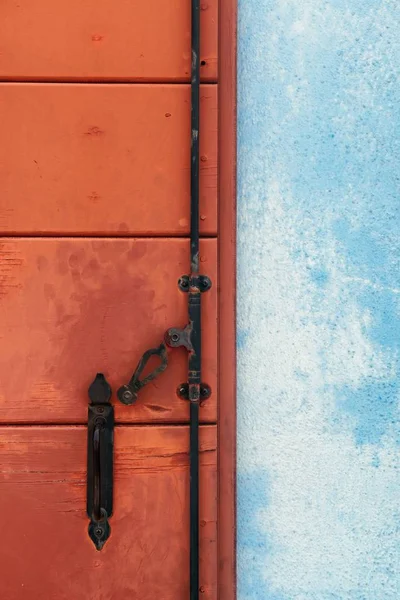 Burano Kolorowe Zabytkowe Budynki Okno Zbliżenie Wenecja Włochy — Zdjęcie stockowe